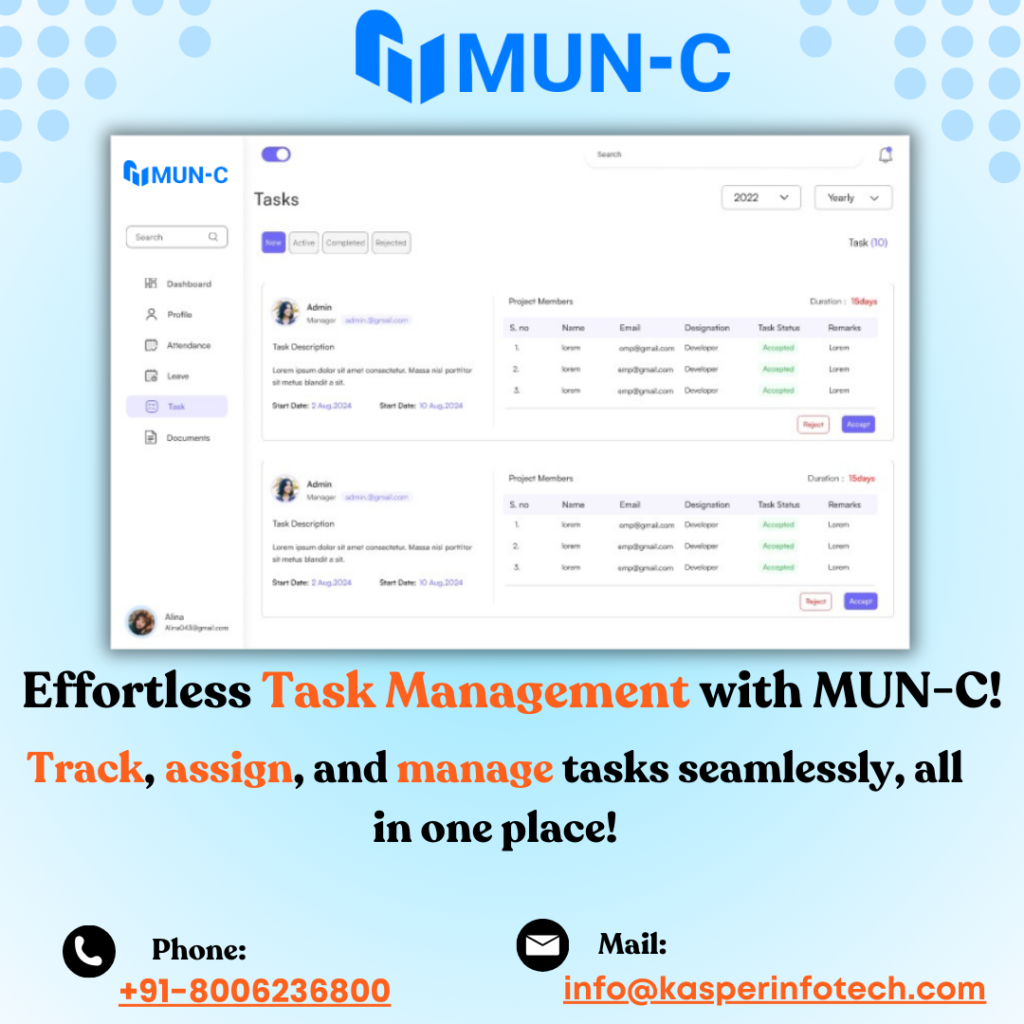 MUN-C Task Management Software